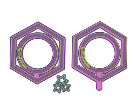 Download Cake Topper Slider Shaker Template Commercial Use DXF Files