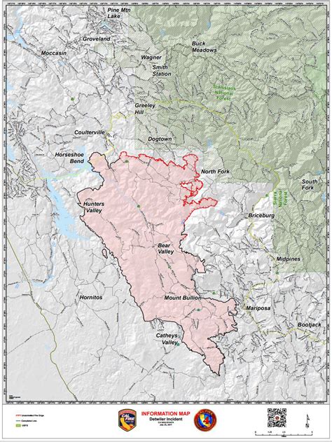 Updates on Detwiler Wildfire in Mariposa County for Tuesday, July 25, 2017