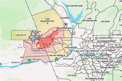 Updated map of the Canyon Fire near Corona, California Wildfire Today