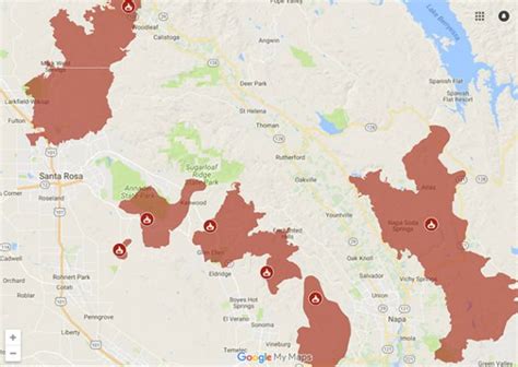 Santa Rosa Fire Map Shows The Destruction In Napa, Sonoma Counties