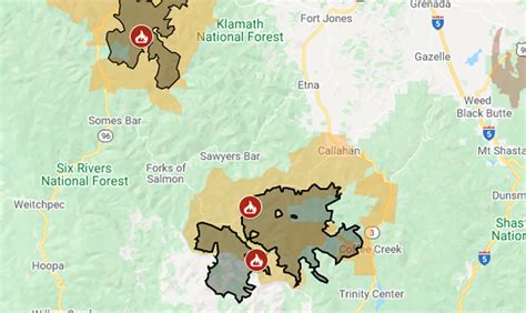 McKinney Fire in Siskiyou County Public Information and Infrared Maps