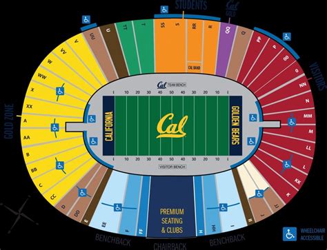 Cal Football Stadium Seating Chart