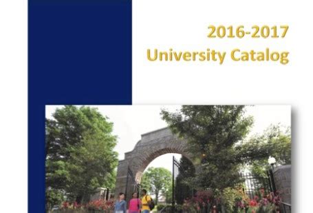 Cal U Course Catalog 2016-2017