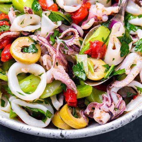 Calamari Salad Recipe - Chefinoz