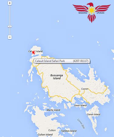 Calauit Island map