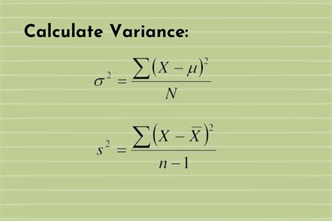 Calculate A Variance