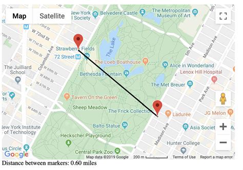Calculate Distance Google Maps Javascript