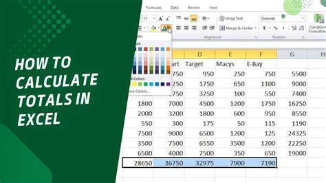 Calculate Totals