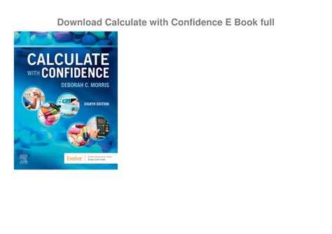 Calculate With Confidence E-Book