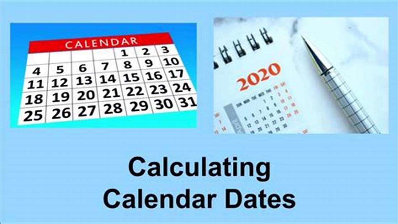 Calculating Dates Calendar