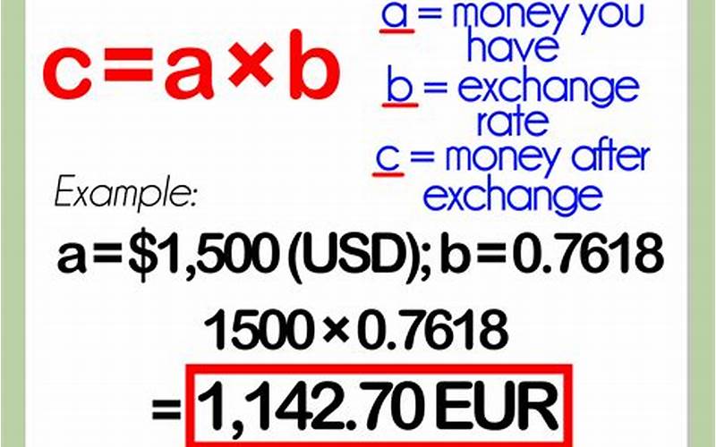 Calculating The Exchange Rate