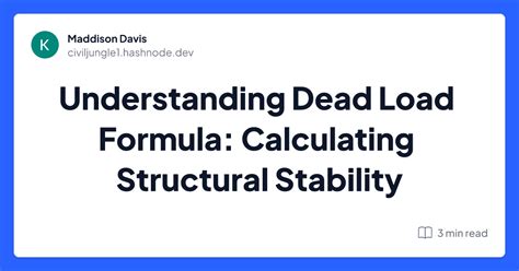 Image of: Calculating Dead Load: Unveiling the Essential Formula