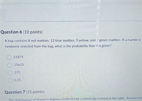 Calculating Probability with A Bag Contains 8 Red Marbles