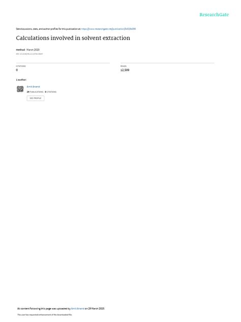 Calculations Involved