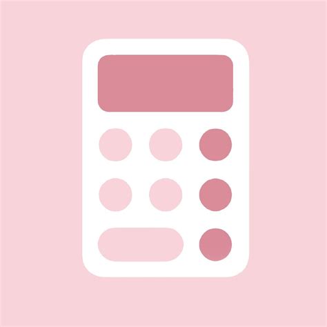 Add a pop of Pink to your Calculator with our Aesthetic Calculator Icon Collection