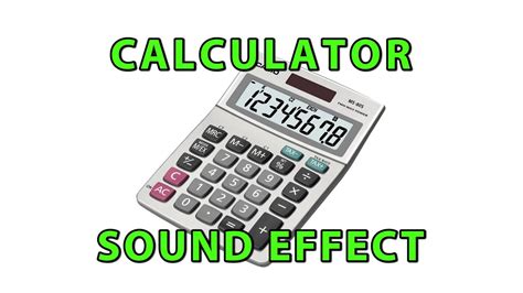 Calculator Sound Effect