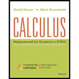 Calculus: Resequenced For Students In STEM Preliminary Edition
