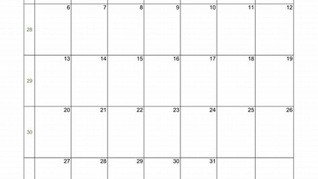 Calendar 2025 July Month Template Excel