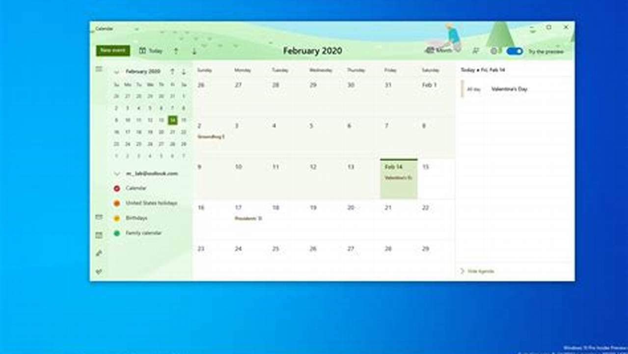 Calendar App For Windows