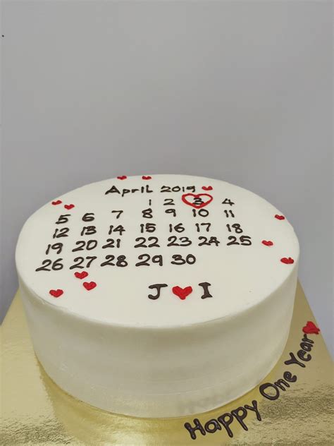 Calendar Birthday Cake