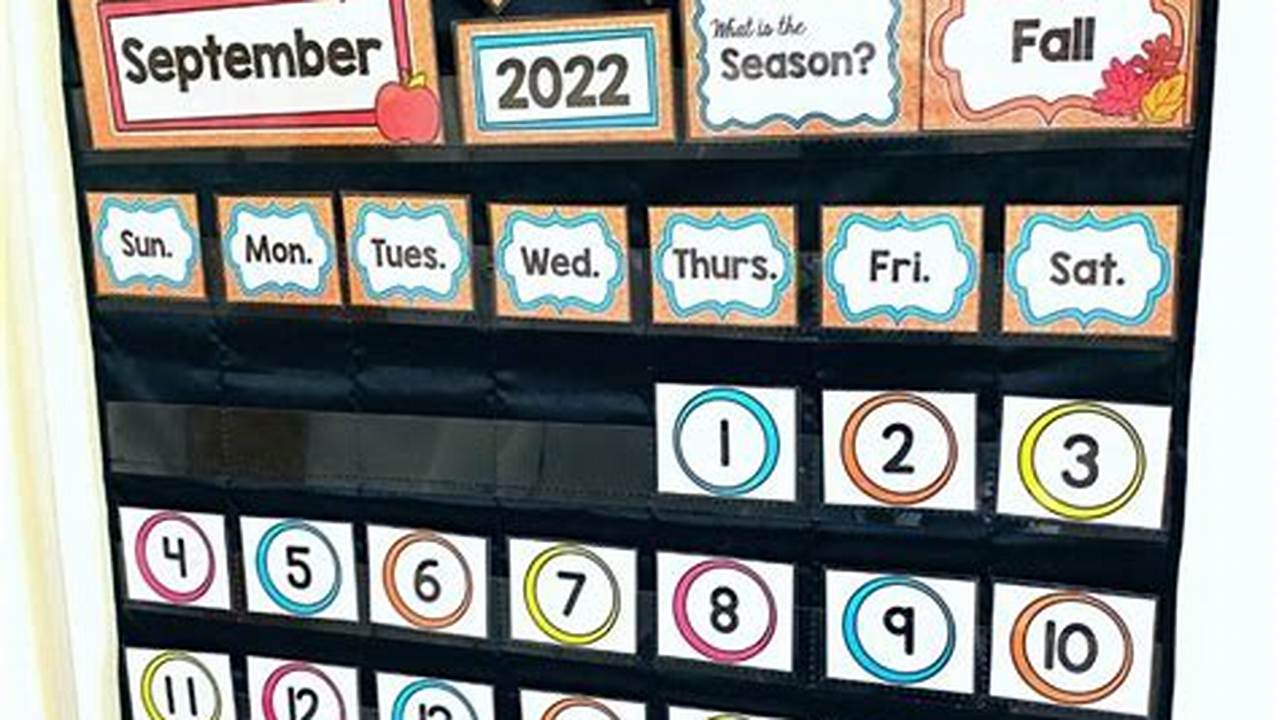Calendar Chart For Classroom