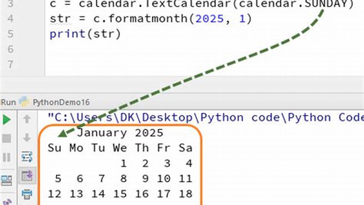 Calendar Code In Python