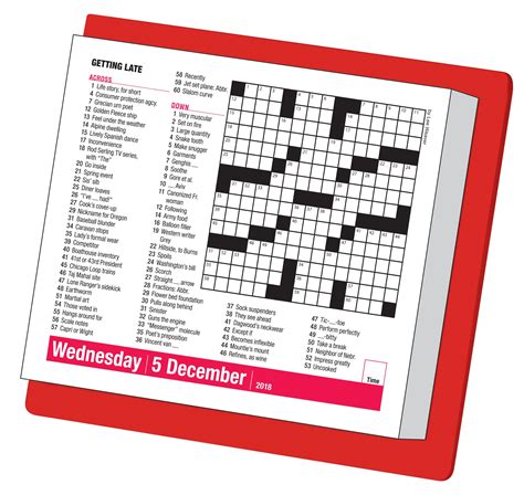 Calendar Crossword Puzzle