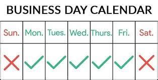 Calendar Days Vs Business Days
