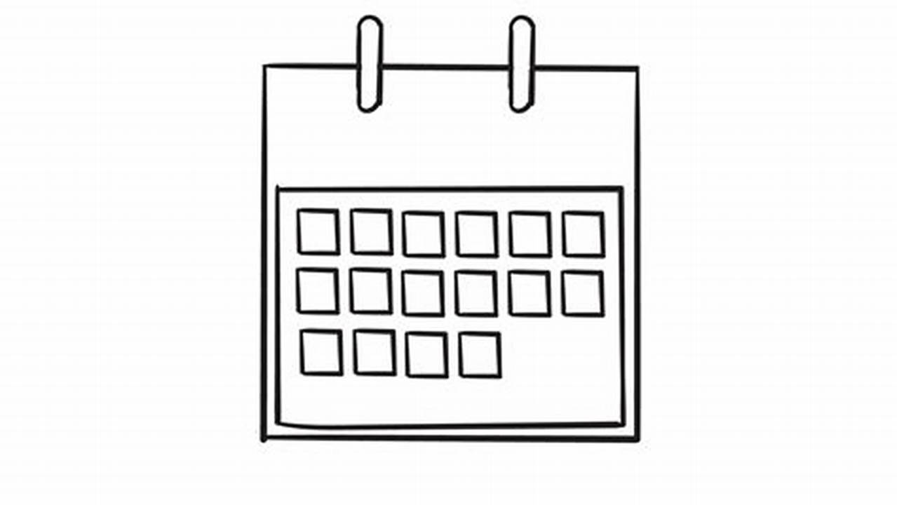 Calendar Drawing Simple