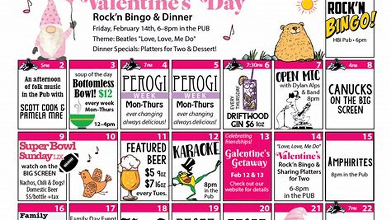 Calendar Events February 2025