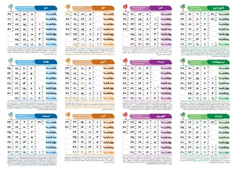 Calendar Farsi To English