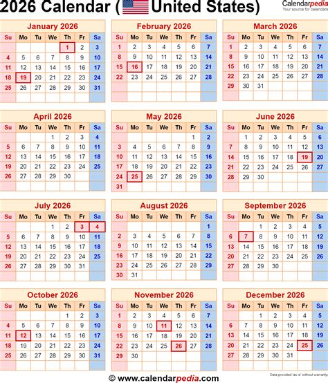 Calendar For 2026