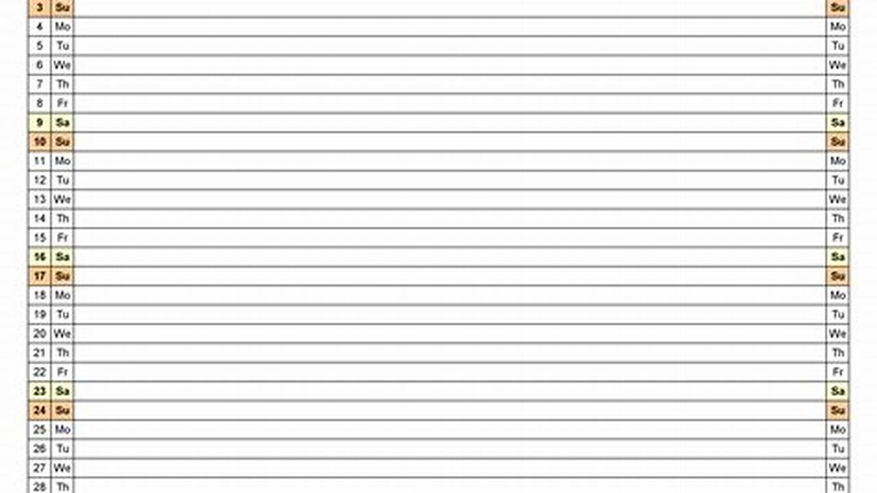 Calendar For August 2025 Excel Spreadsheet