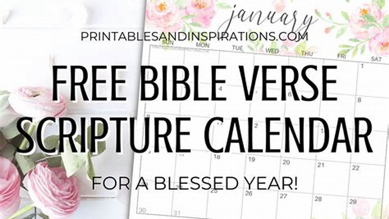 Calendar For Daily Reading Of Scriptures