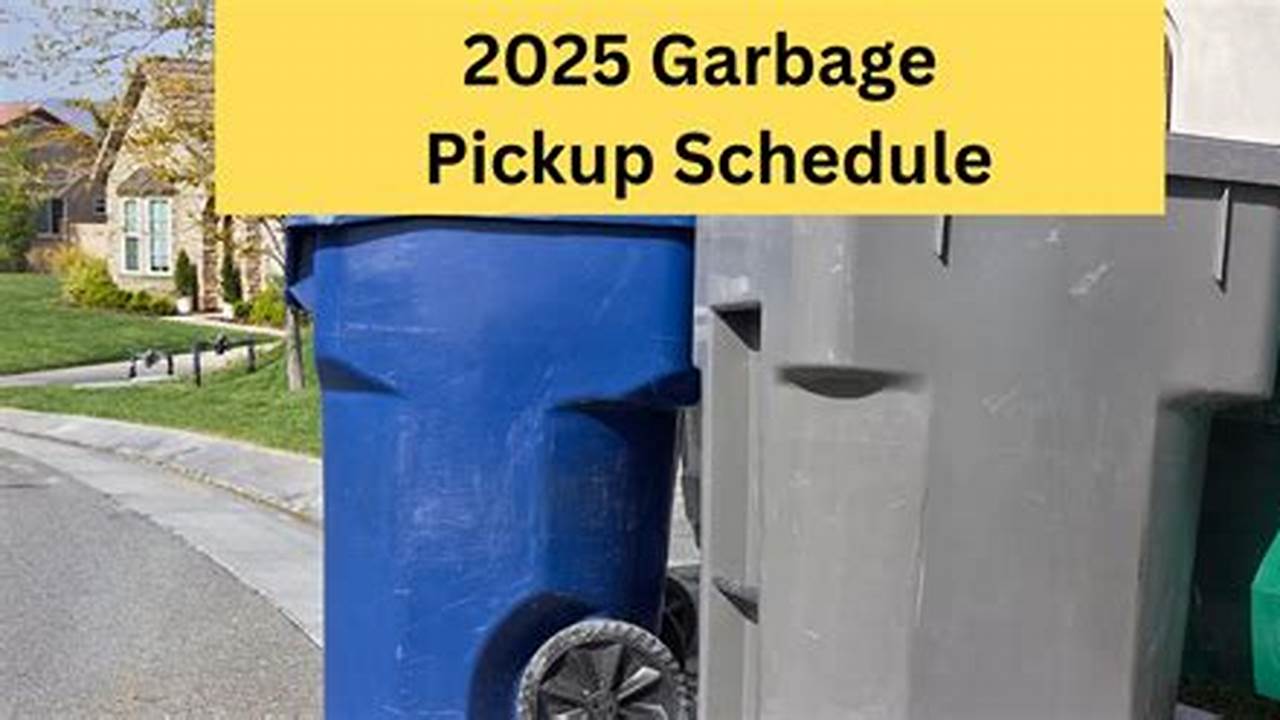 Calendar For Garbage Pickup