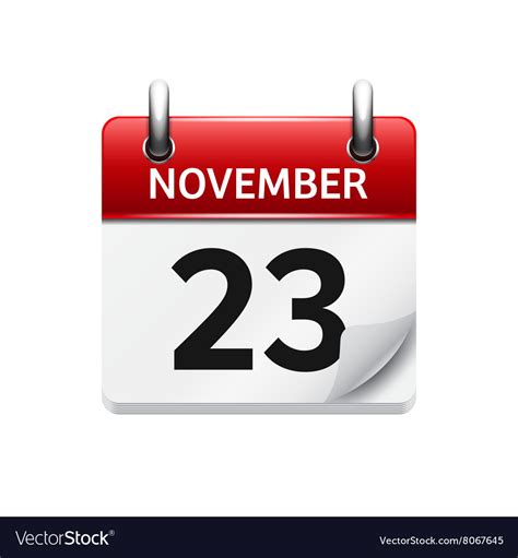 Calendar For November 23rd