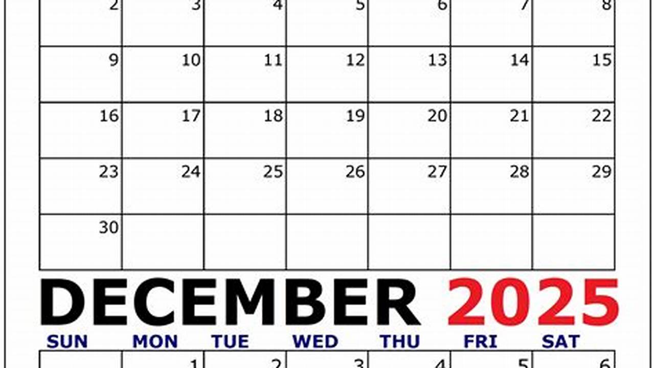 Calendar For November And December 2025