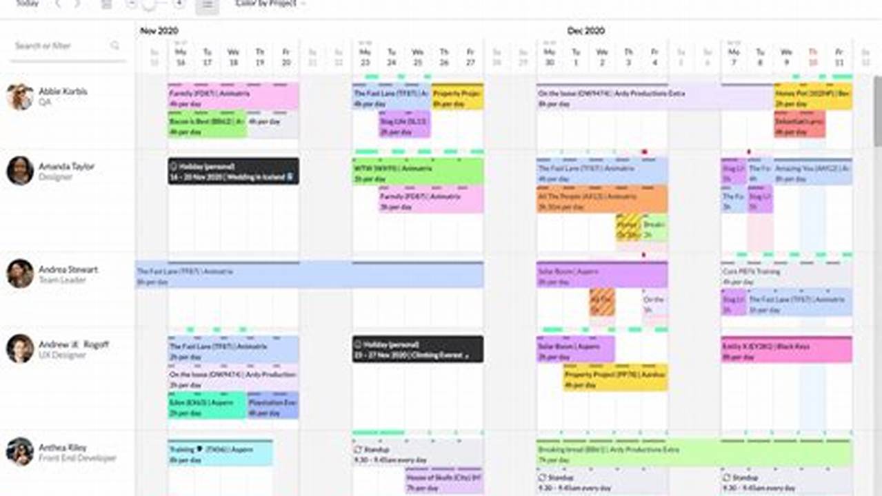 Calendar For Project Management