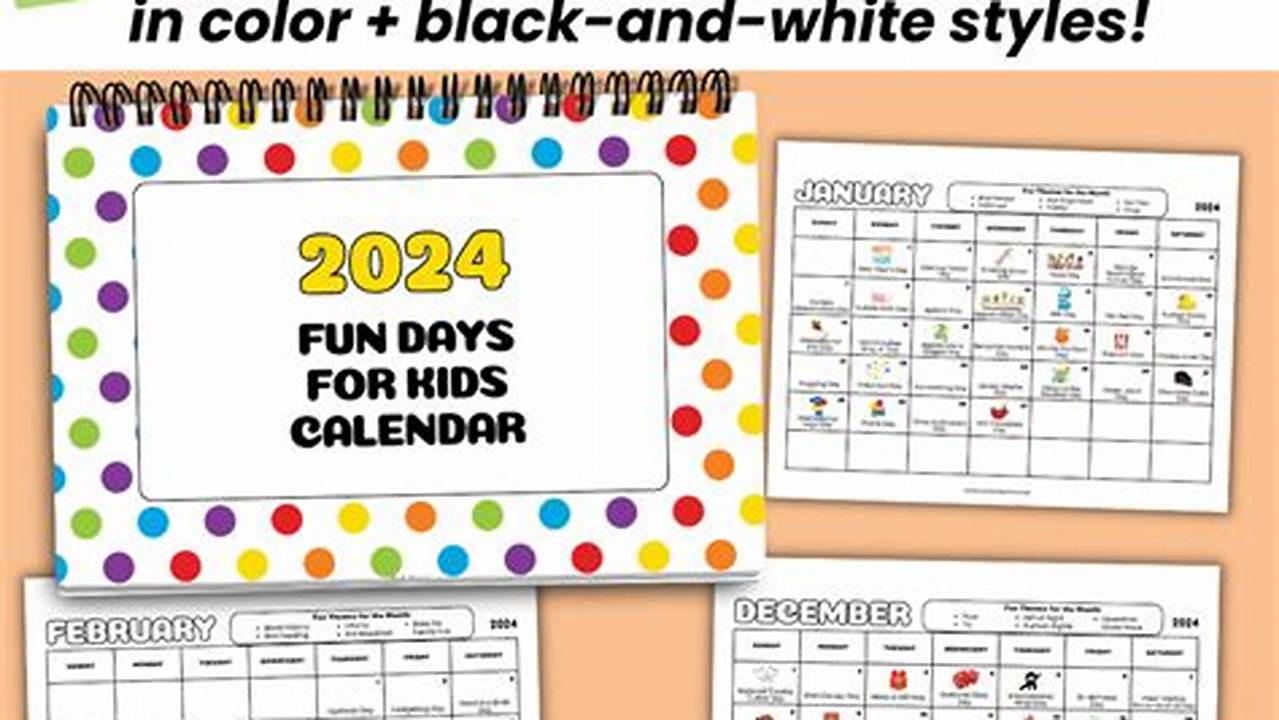 Calendar Fun Days 2024