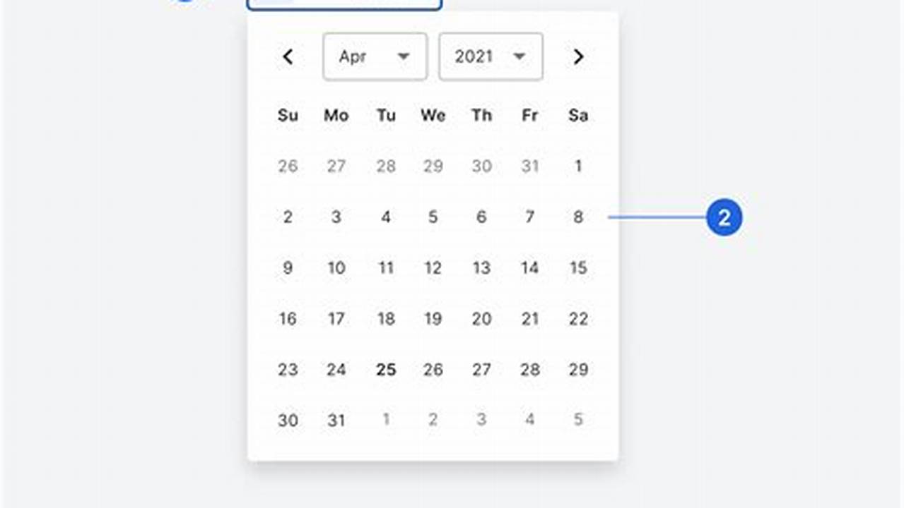 Calendar Input Form