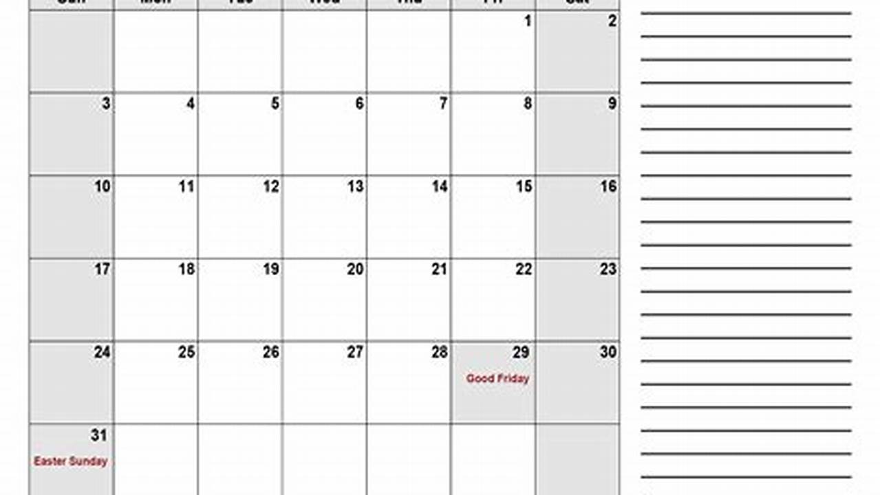 Calendar Lab Printable