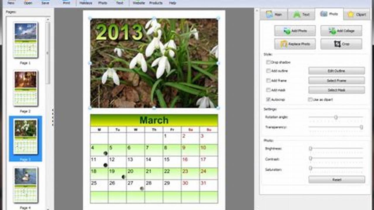 Calendar Maker Software For Windows 10
