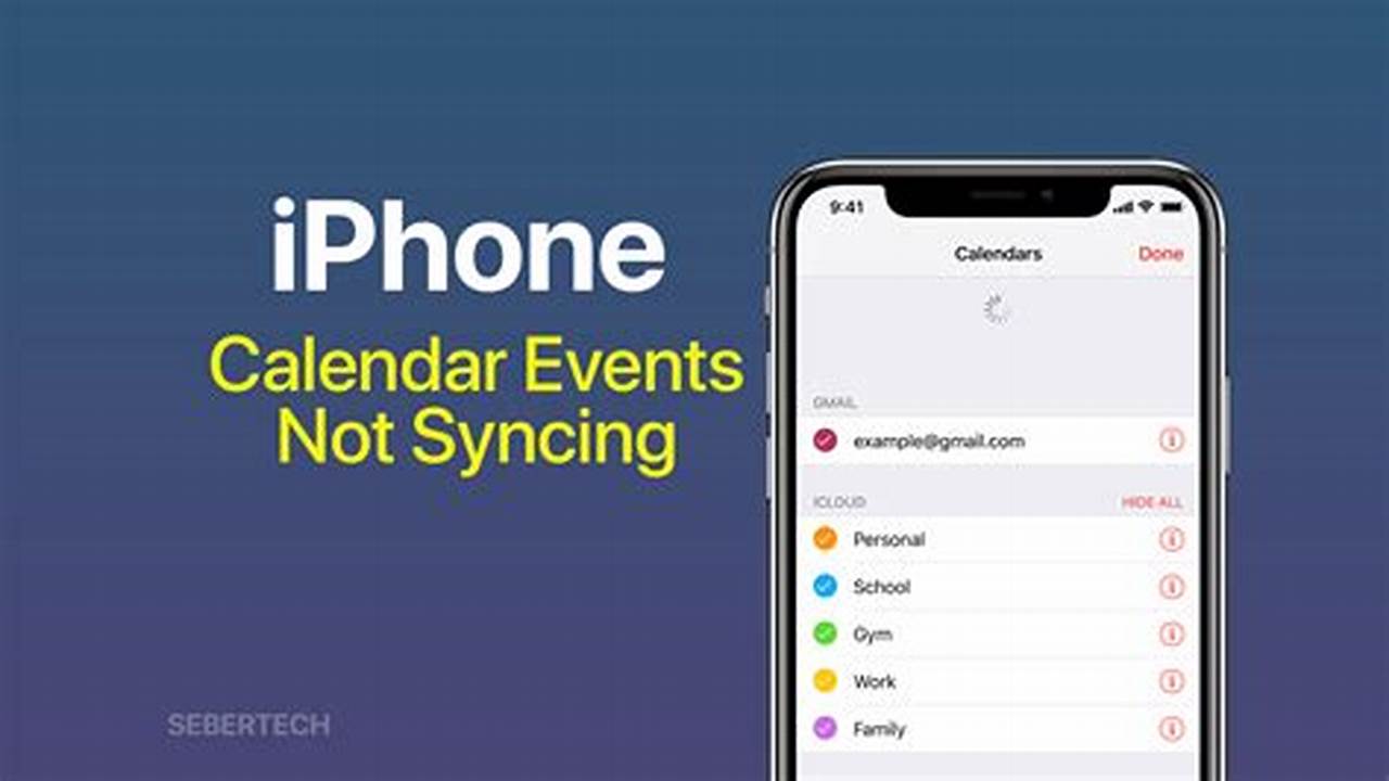 Calendar Not Loading On Iphone