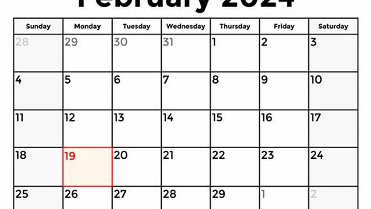 Calendar Options February 2024