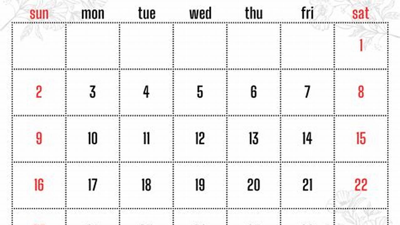 Calendar Page For February 2025