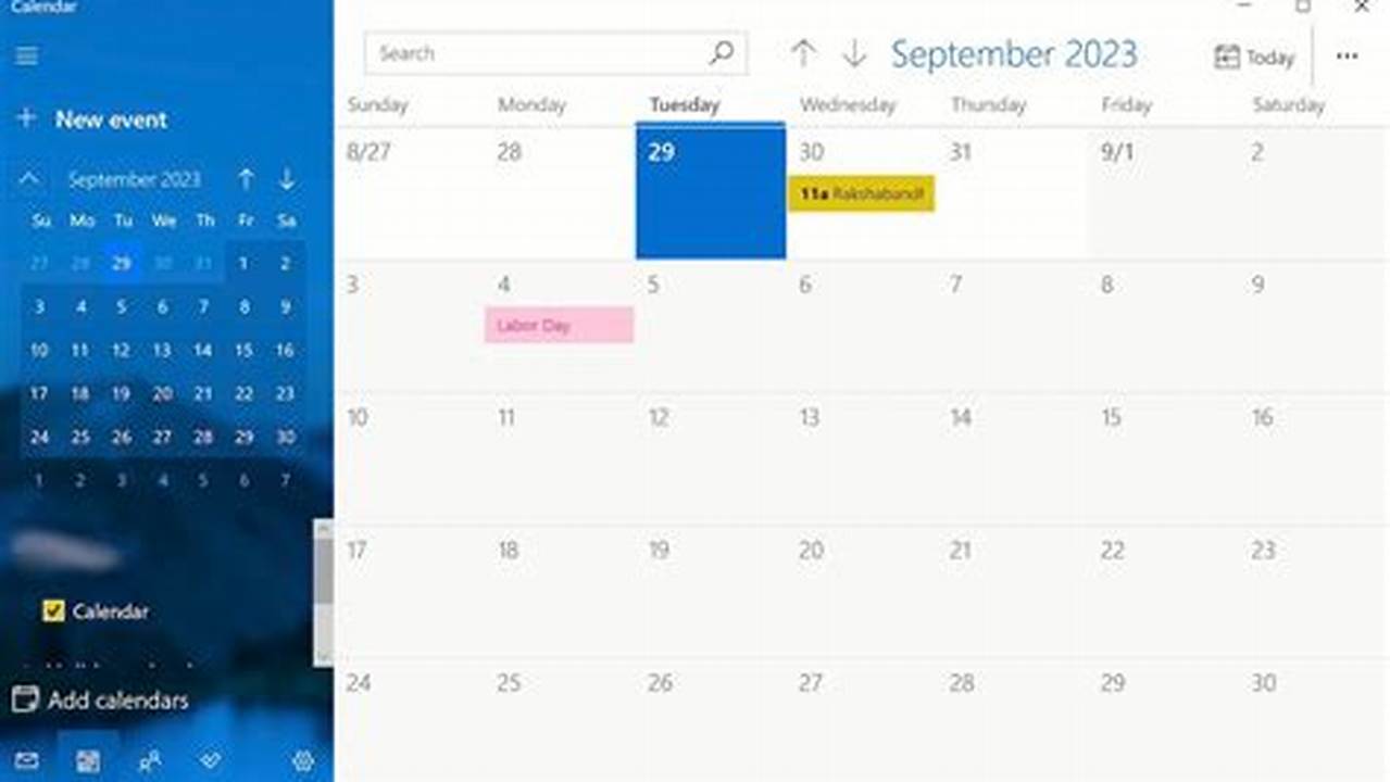 Calendar Planner App For Windows