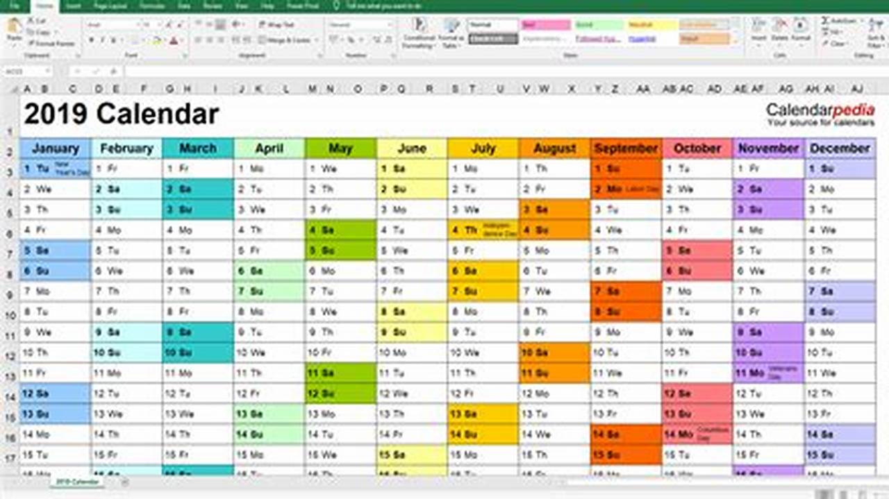 Calendar Planner Excel