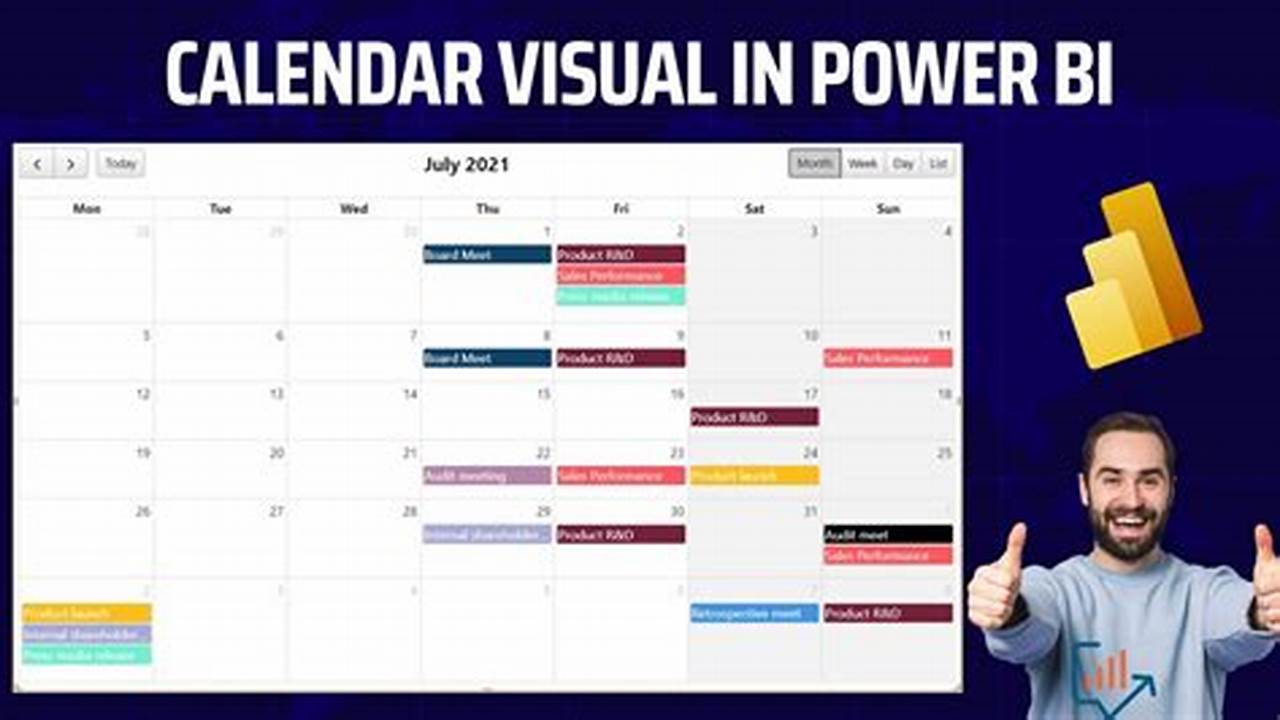 Calendar Power Bi Visual
