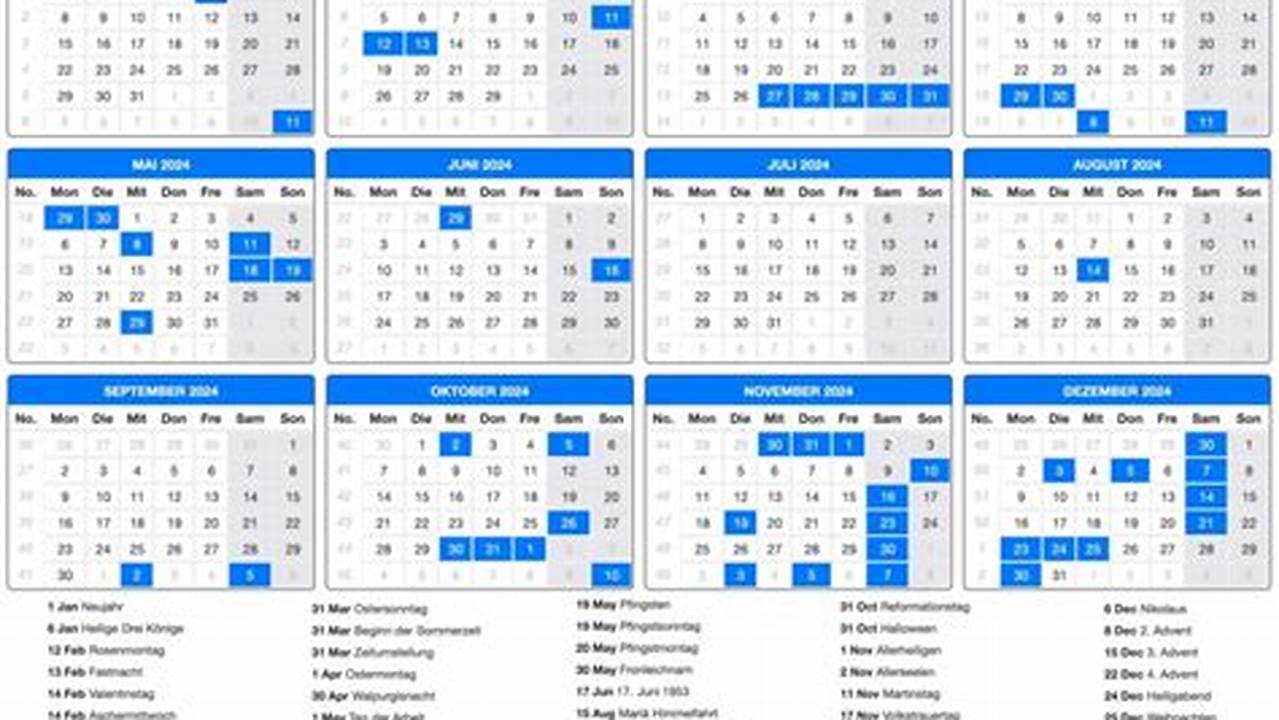 Calendar Spring 2024