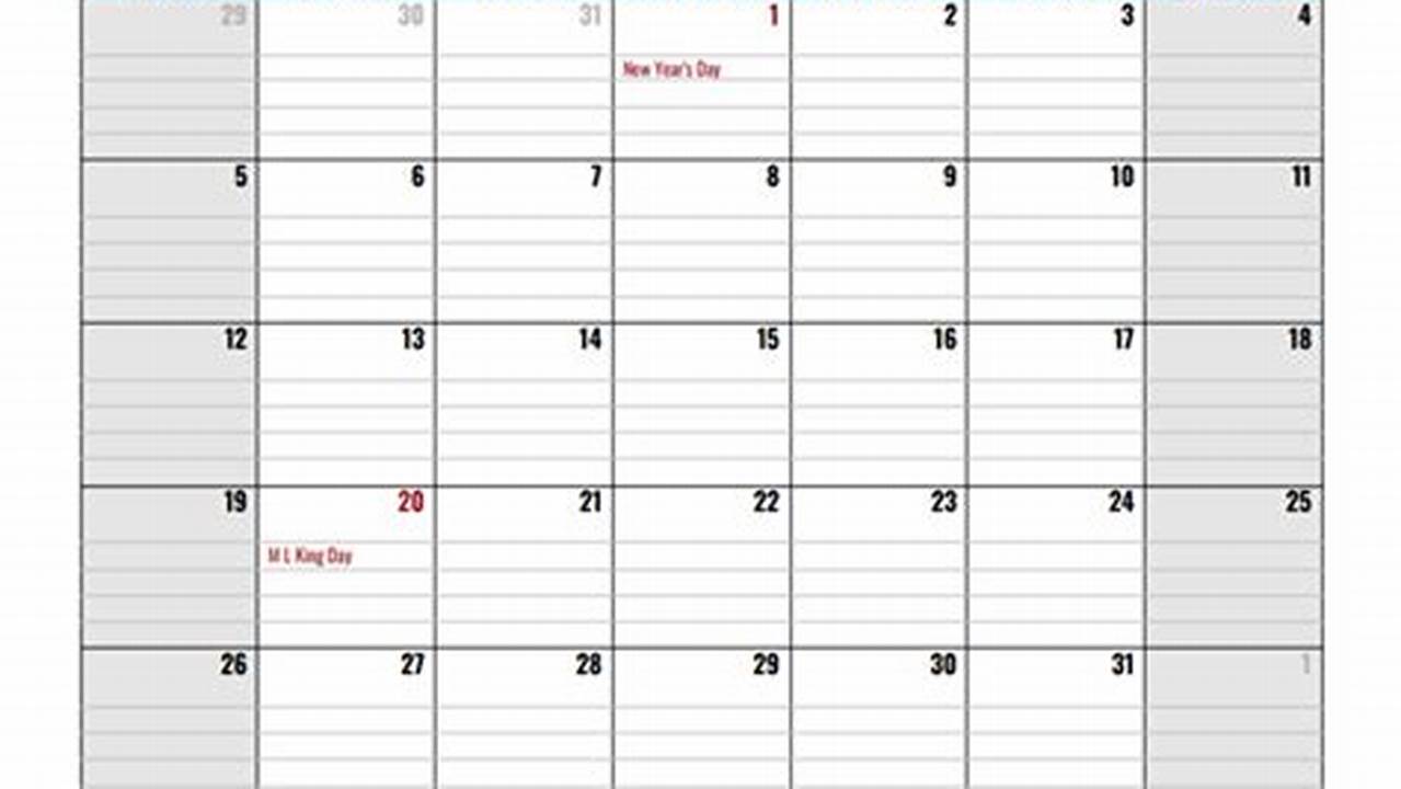 Calendar Template 2025 Google Docs